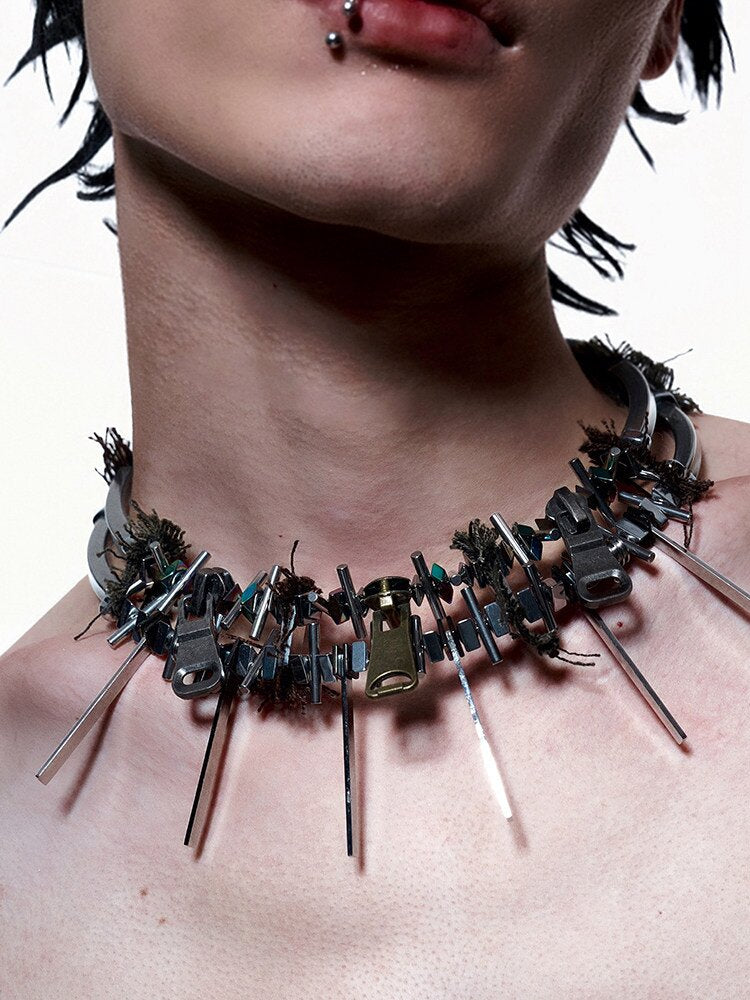 Nothingness Fifth Element Zip Necklace【s0000018859】