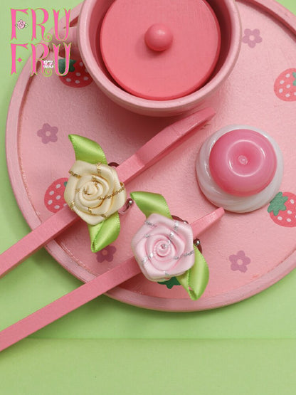 Vintage Rose Satin DIY Cute Ring【s0000017768】