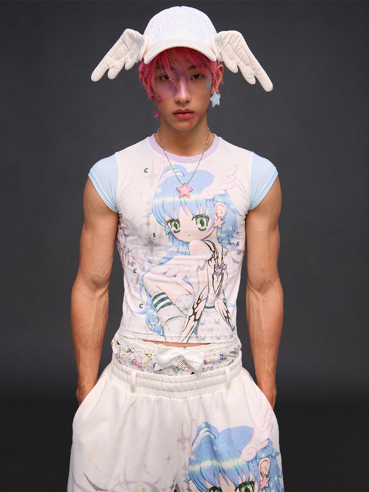 Big Eye Embroidered Angel Cap【s0000017294】