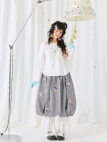 Graffiti Print Long Sleeve T-Shirt【s0000011943】