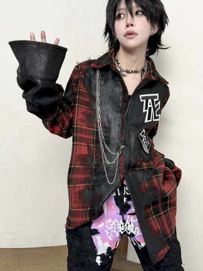 Stained Shirt Jacket【s0000013715】