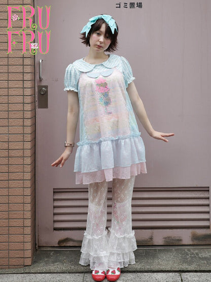 Patchwork Rhinestone Mesh Dress【s0000017759】