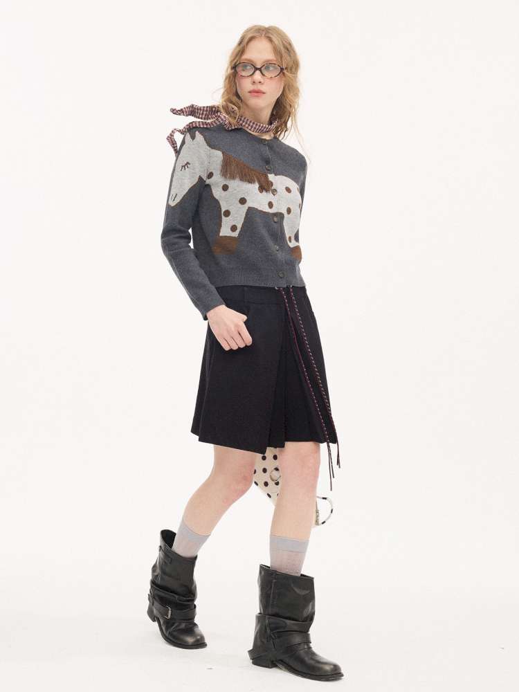 Polka Dot Pony Knit Cardigan【s0000015403】