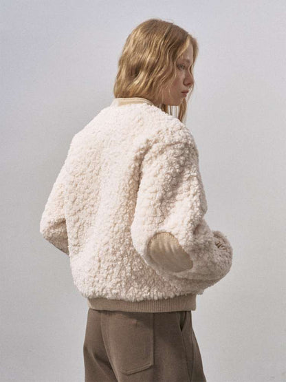 Lamb Wool Cashew Nut Parka Jacket【s0000015210】