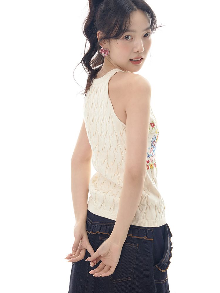 Angel Pattern Sleeveless Camisole Tank Top【s0000012007】