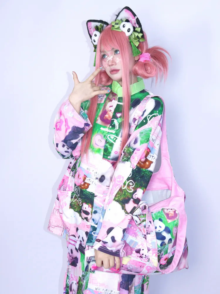 Cartoon Plush Panda Hairband Headpiece Accessory【s0000013978】