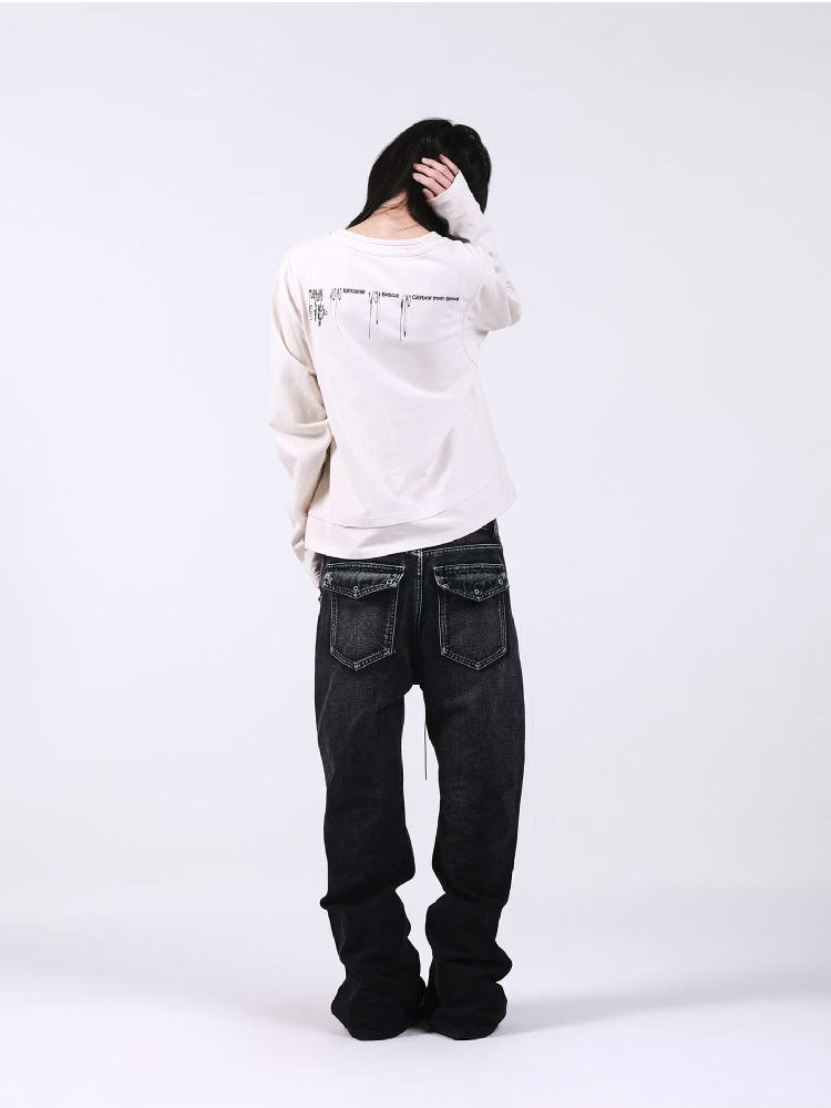 Cotton Linen Bone Apricot Long Sleeve【s0000018192】