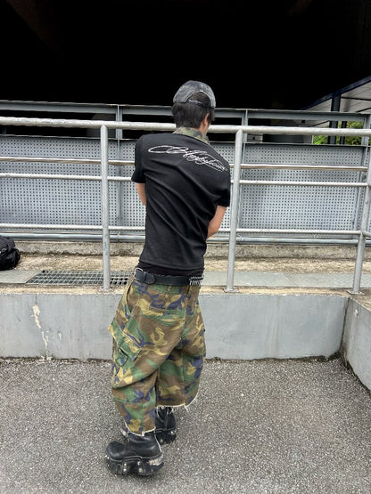 Camouflage Embroidered Street Polo Shirt【s0000018249】