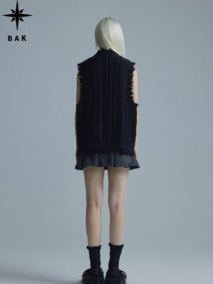 Worn Tassel Braided Silver Top【s0000018544】