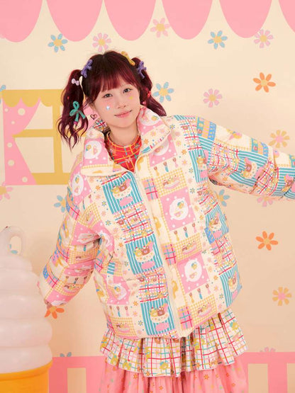 Showa Sweets House White Duck Down Jacket【s0000015167】