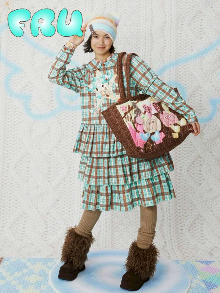 Plaid Doll Collar Cake Dress【s0000015107】