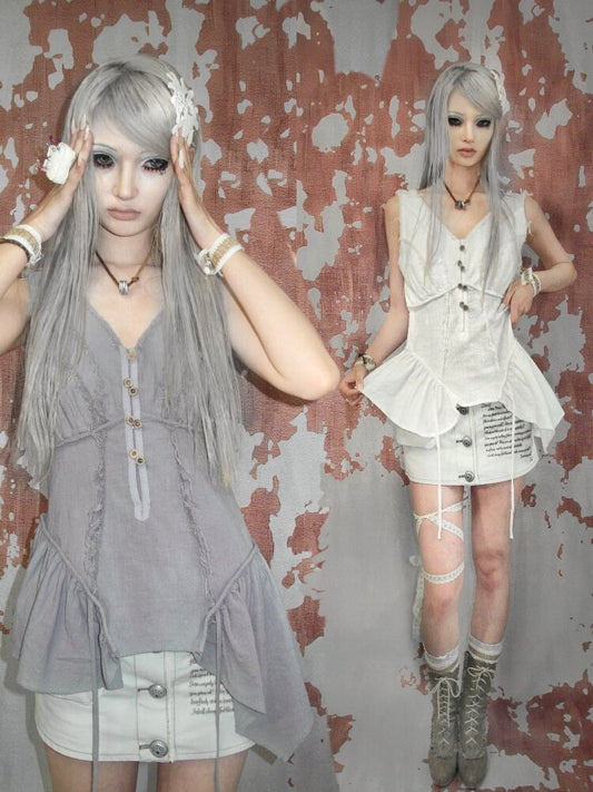 Forest Vintage Irregular Vest Strap【s0000017976】