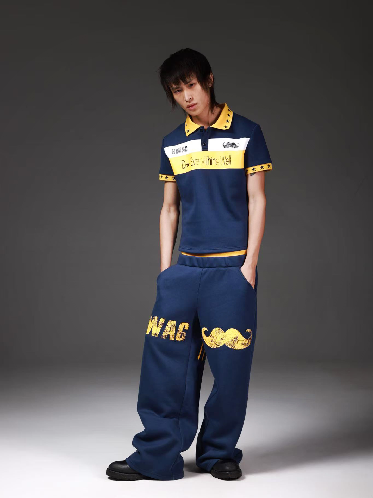 Mustache Waist Silhouette Sweatpants【s0000018272】