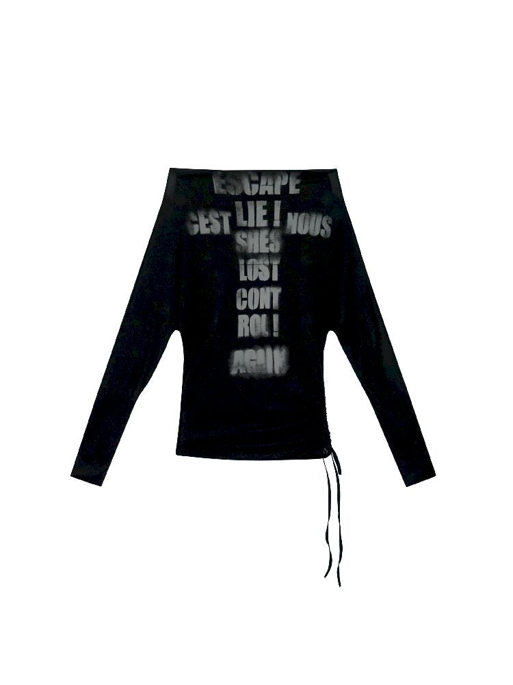 Thin Long Sleeve Printed Tee【s0000011851】