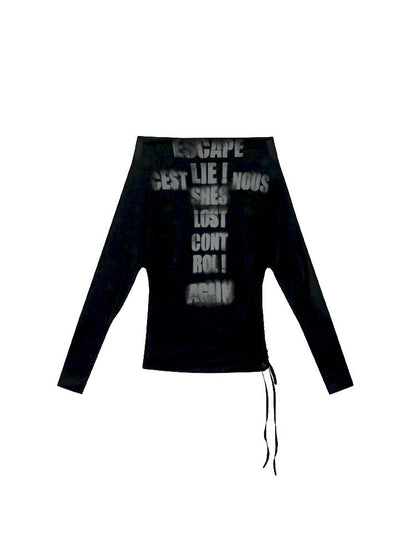 Thin Long Sleeve Printed Tee【s0000011851】