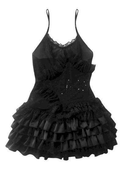 Ballet Style Slouchy Cake Lace Top【s0000013488】