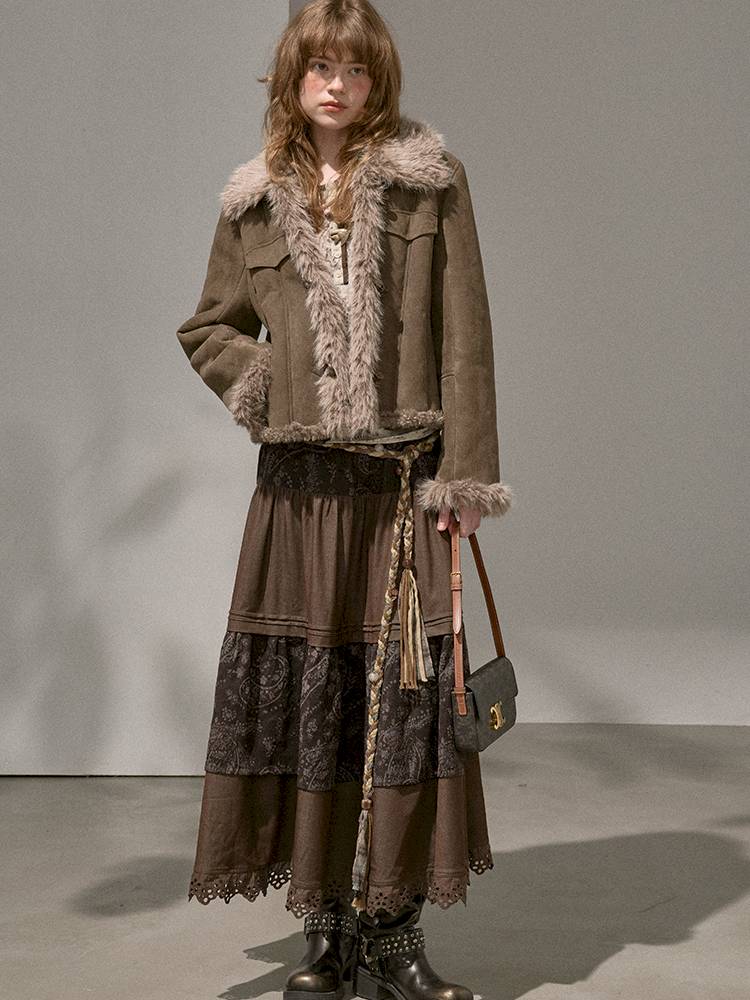 Faux Fur Collar Jacket【s0000014409】