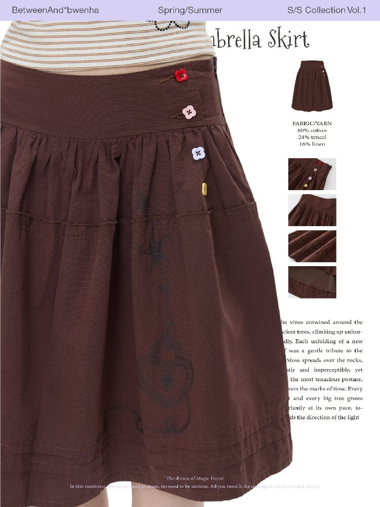 Retro Love Lock Vine Short Skirt【s0000016375】