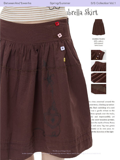 Retro Love Lock Vine Short Skirt【s0000016375】