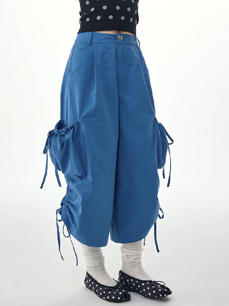 Lazy Summer Drawstring Casual Pants【s0000017263】