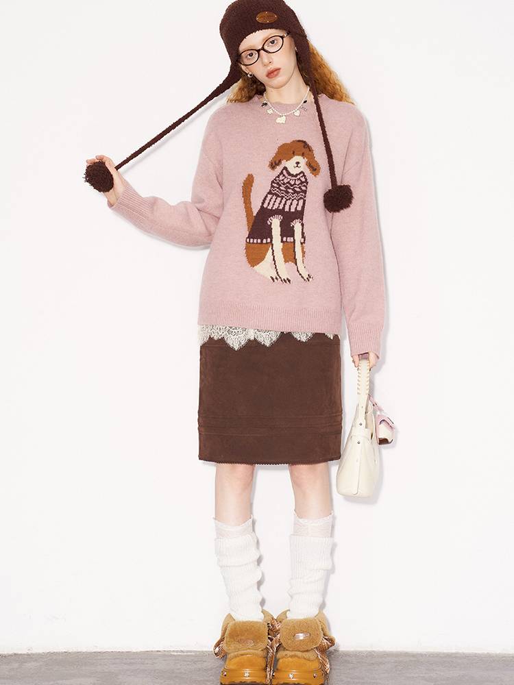 Large Pockets Leather Skirt【s0000014410】