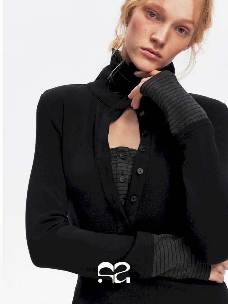 Comfortable Slim Henry Neck Knitted Top【s0000014878】