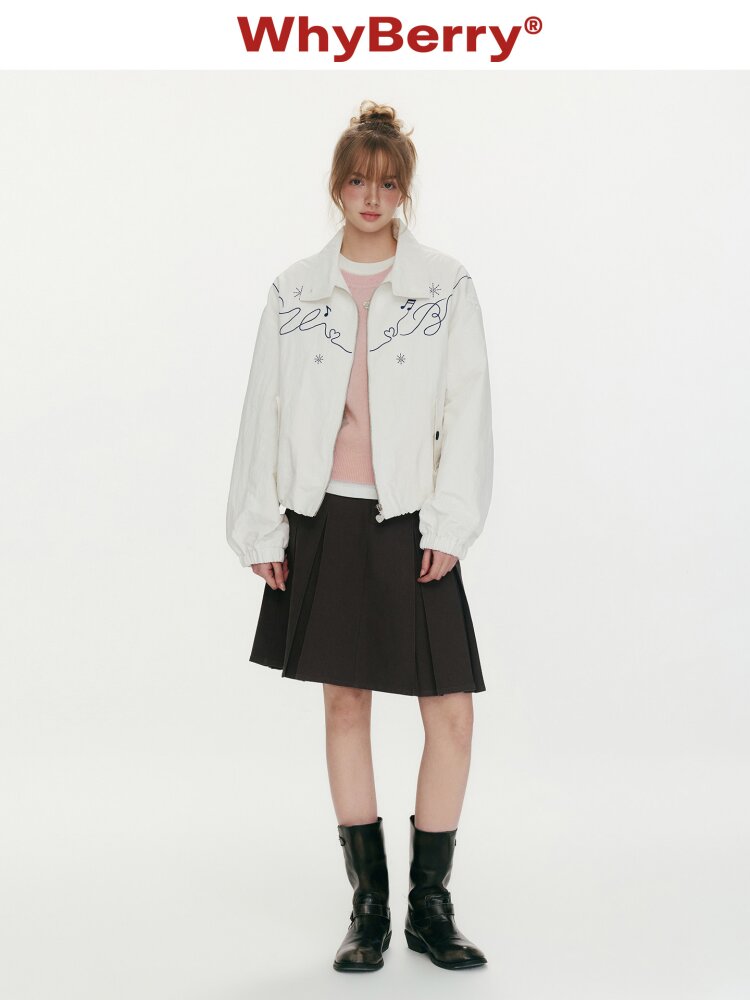 Leaping Track Embroidered Jacket【s0000015671】