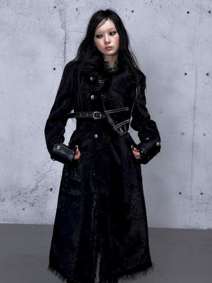 Dark Court Leopard Suede Fur Coat【s0000014925】