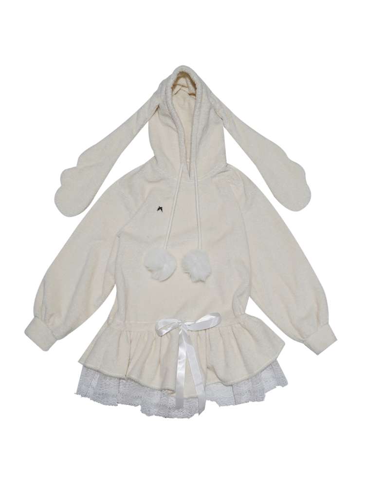 Plush Angel Ears Low Waist Dress【s0000014941】