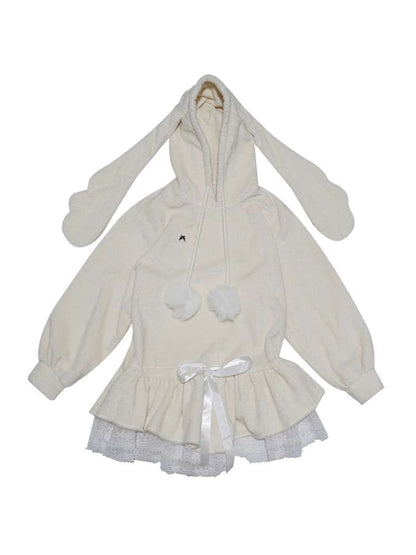 Plush Angel Ears Low Waist Dress【s0000014941】