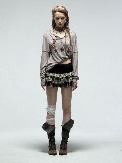 Multi-Layer Pleated Puffy Cake Skirt【s0000012215】