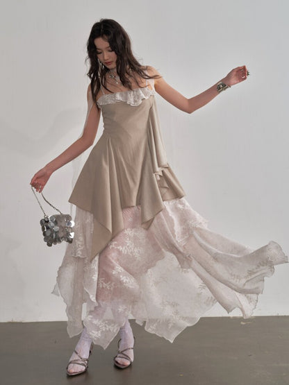 Embroidery Stitching Layered Sundress【s0000015702】