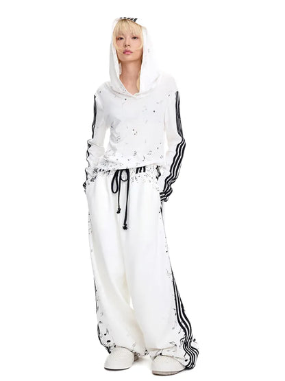 Sheet music notes Printed sweatpants【s0000014099】