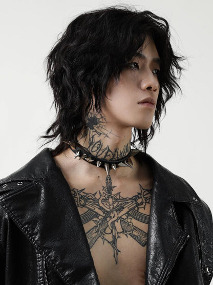 Rivet Collar Y2K Gothic Punk Collar【s0000018968】