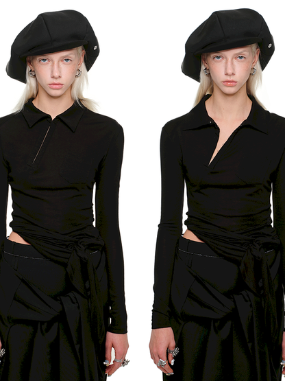 Hook and Loop Tie POLO Shirt【s0000011599】