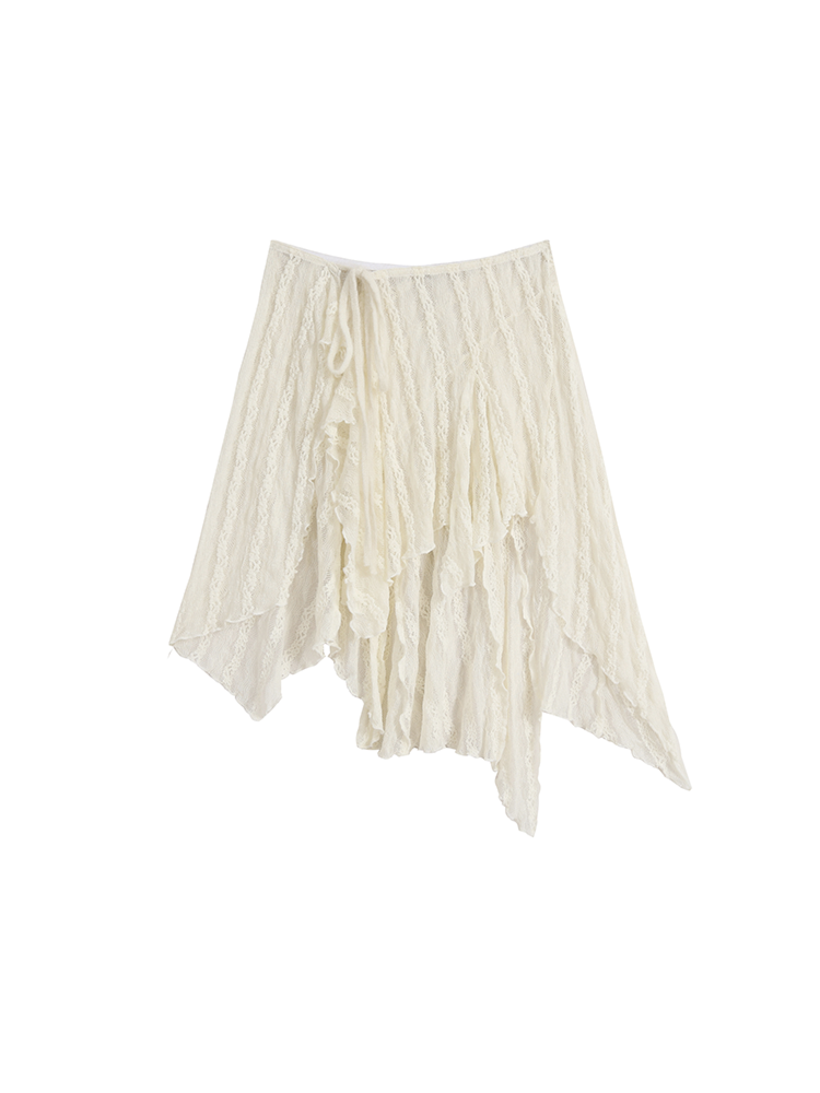 Striped Lace Piece Skirt【s0000008201】