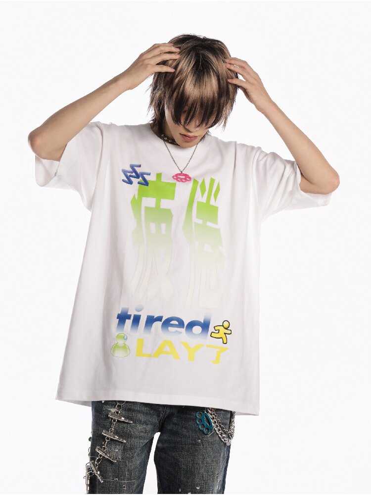 Slogan Print Casual T Shirt【s0000019128】