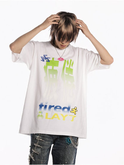 Slogan Print Casual T Shirt【s0000019128】
