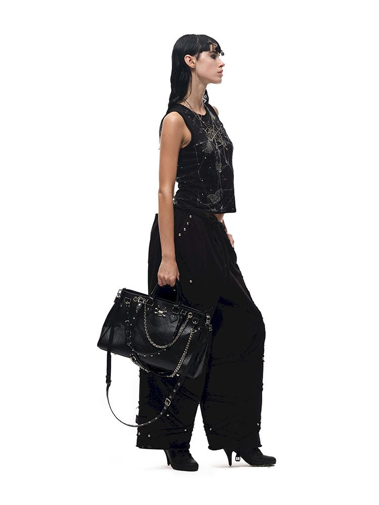 Butterfly Spider Web Iron On Vest【s0000012584】