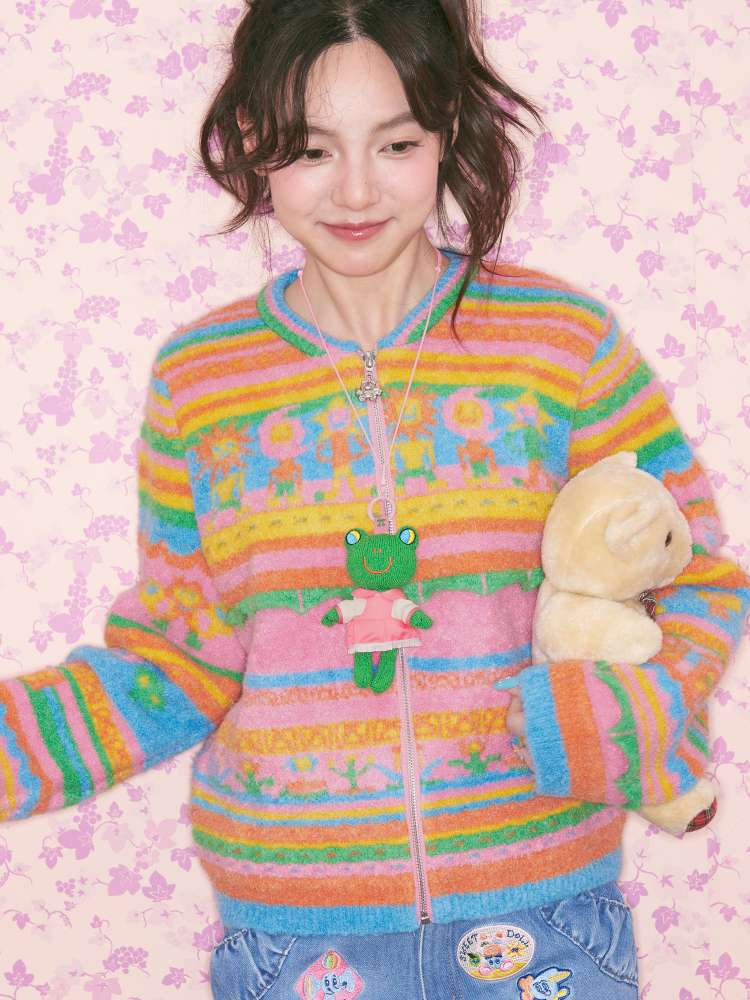 Knitted Animal Pendant Necklace【s0000015374】