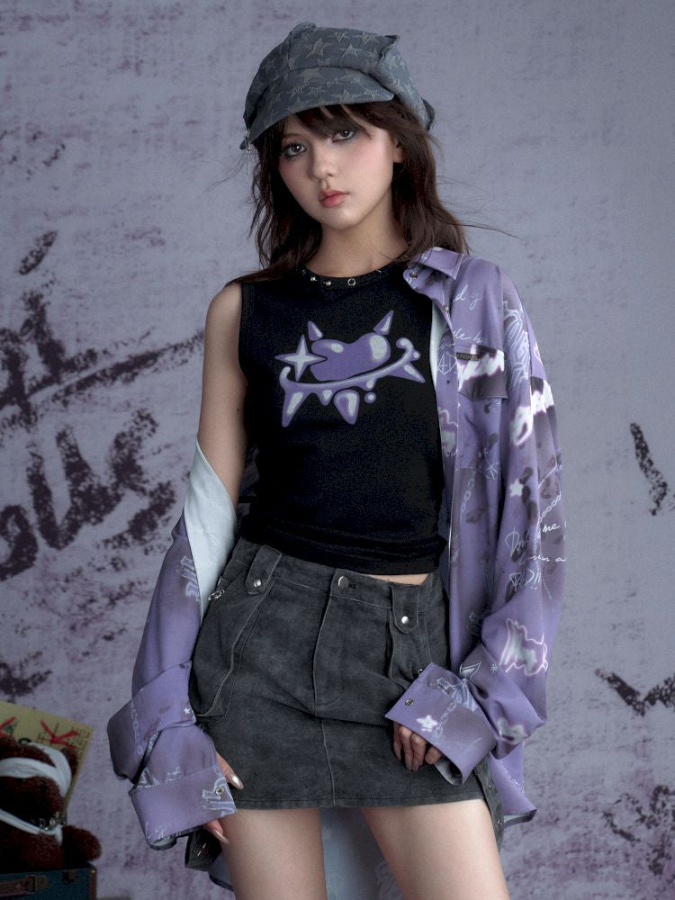 Metallic Accessories Flutter Half Skirt【s0000013367】