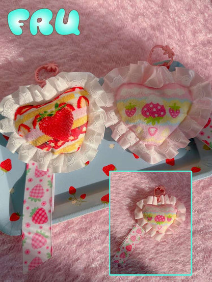 Lace Strawberry Hairpin Keychain【s0000015113】