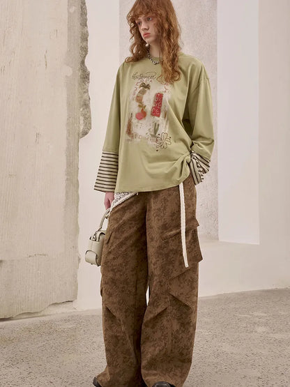 Pocket Structured Relaxed Straight-Leg Workwear Pants【s0000014071】