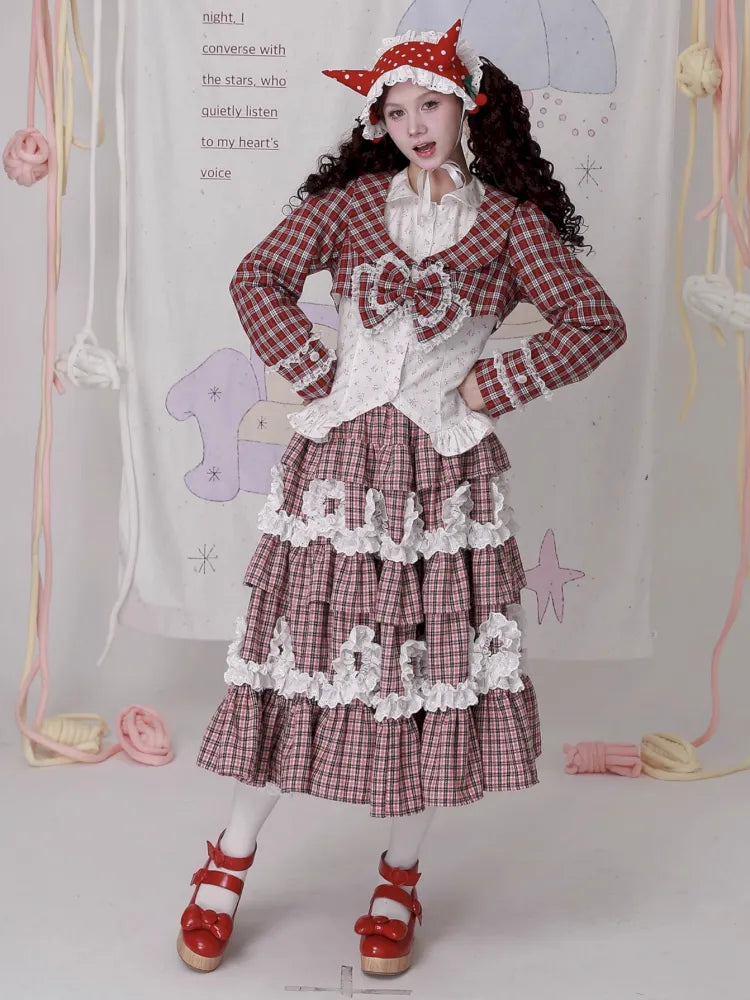 Old-fashioned Lolita cute girl skirt cake skirt【s0000014102】