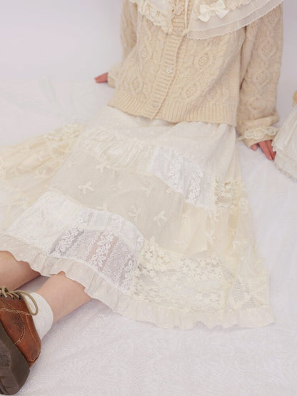 Lace Crochet Embroidered Skirt【s0000016507】