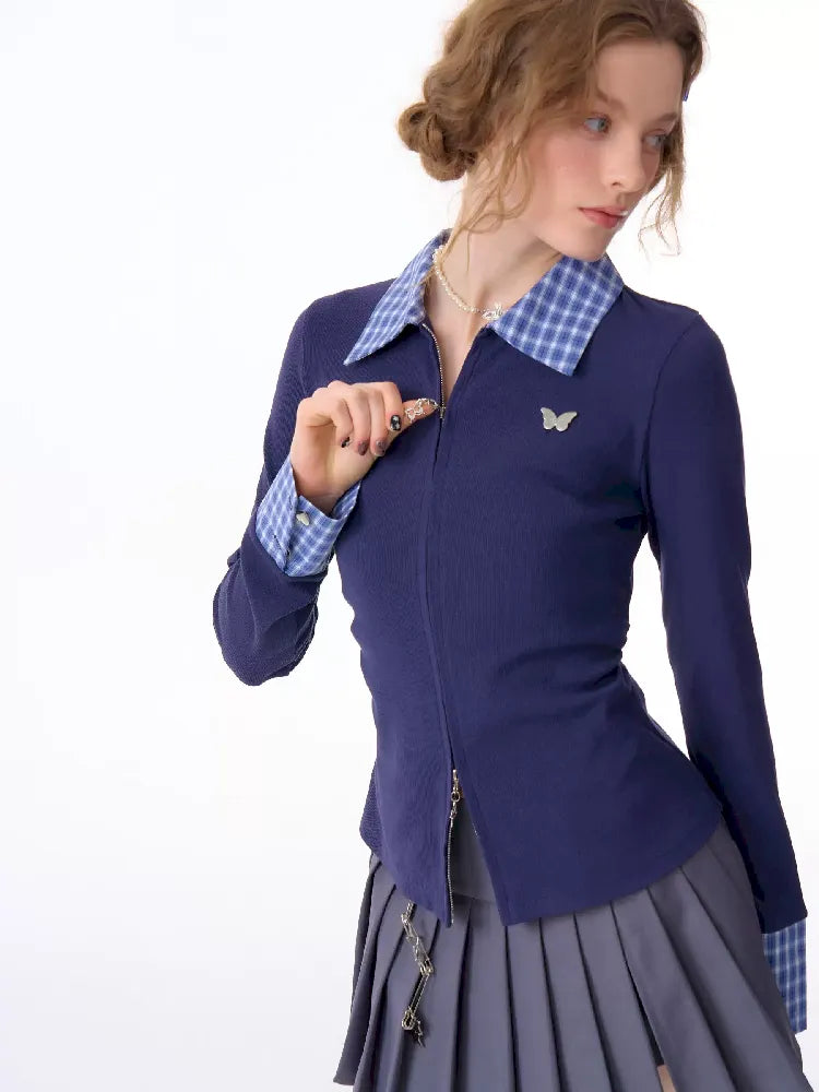 Slim Long Sleeve Blouse【s0000011685】