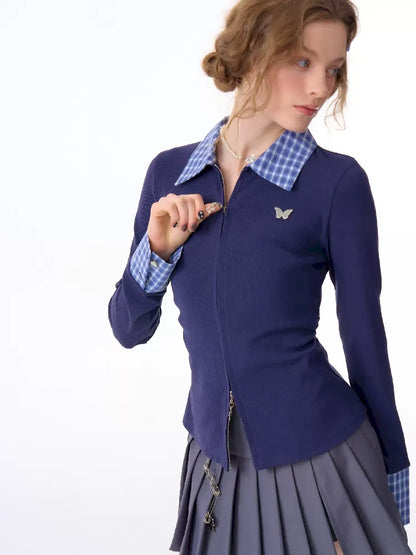 Slim Long Sleeve Blouse【s0000011685】