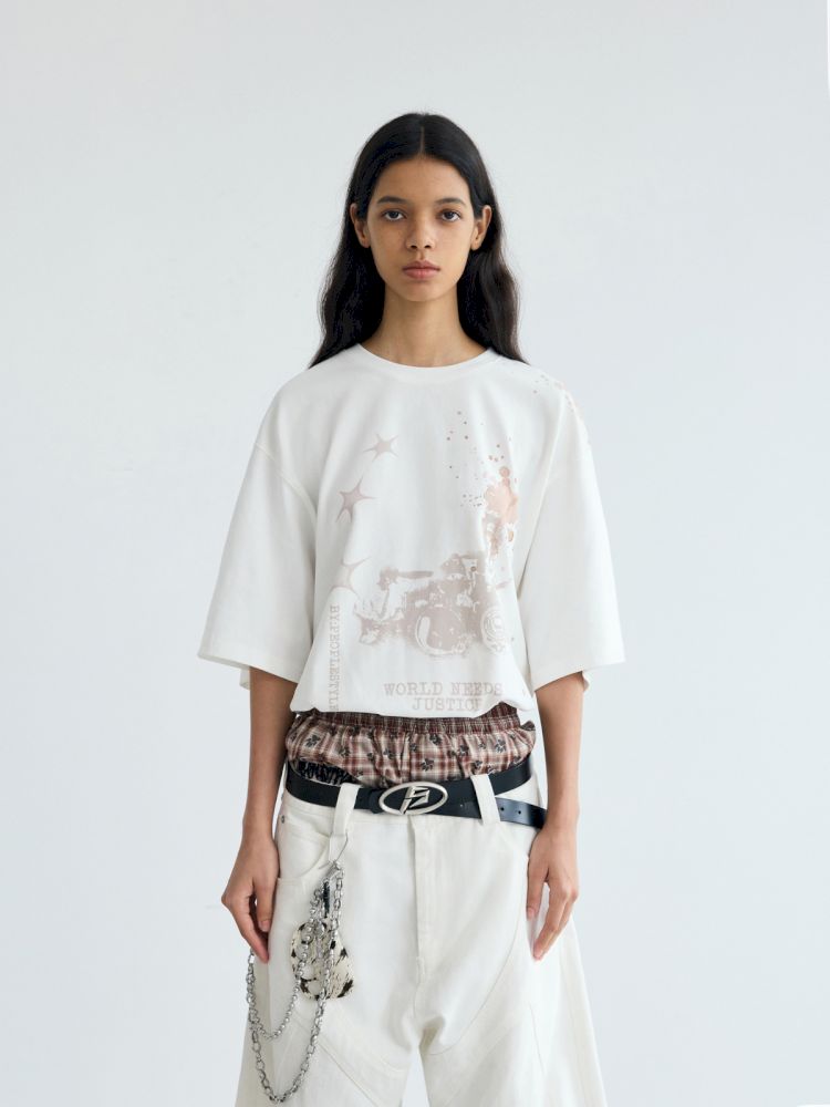 Ink Direct Printed Casual T-Shirt【s0000012475】