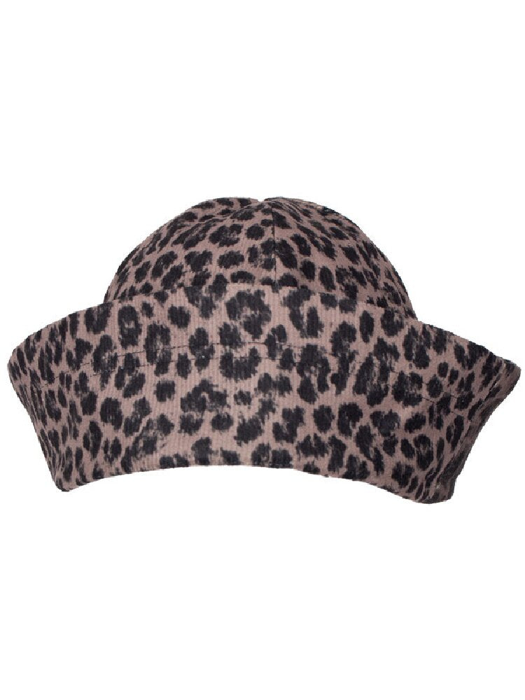 Vintage Floral Leopard Print Cap【s0000018059】
