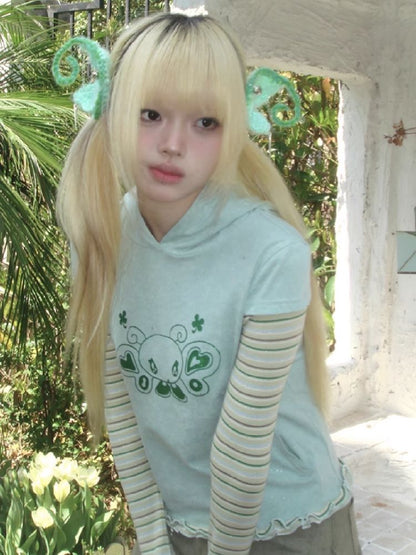 Long Sleeve Hooded Bottom Shirt【s0000012197】